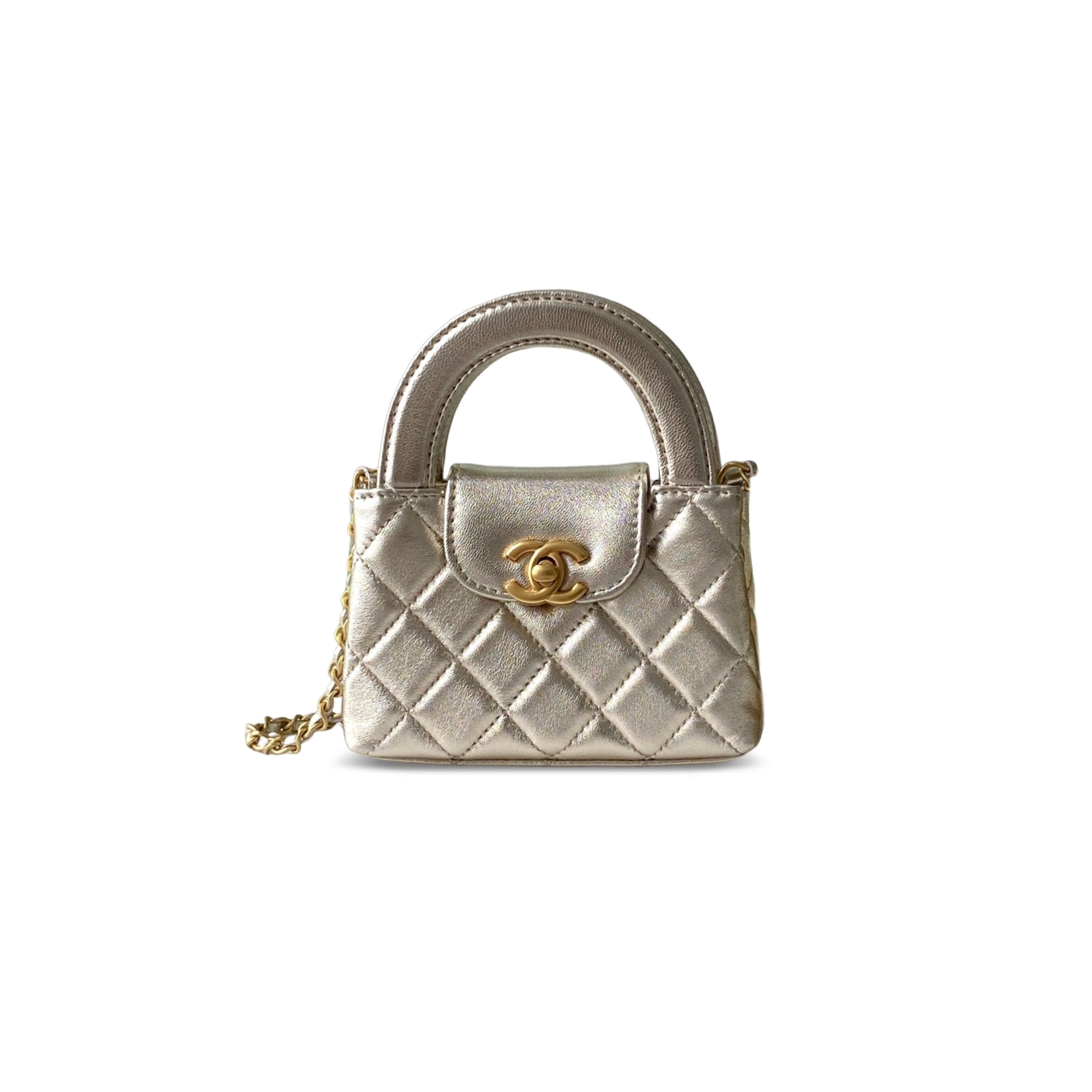 CHANEL KELLY NANO SHOPPING BAG LAMBSKIN AS3435 (12.5*8.3*4cm)